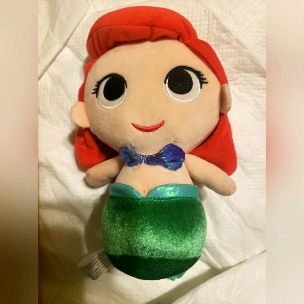 16" Disney Store Animators Ariel Plush Toddler Doll The Little Mermaid Big Head